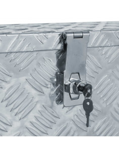 Cassetta in Alluminio 61,5x26,5x30 cm Argento