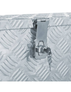 Cassetta in Alluminio 76,5x26,5x33 cm Argento