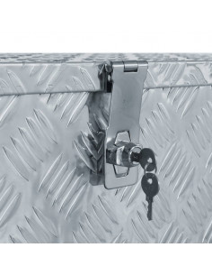 Cassetta in Alluminio 80x30x35 cm Argento