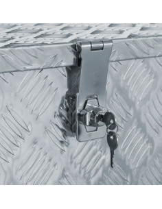 Cassetta in Alluminio 90,5x35x40 cm Argento