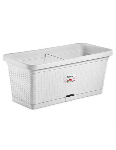 Cassetta piante Stefanplast 75350 NATURAL Bianco Bianco