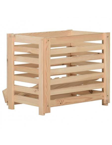 Cassetta Porta Patate  60x40x50 cm in Legno Massello di Pino
