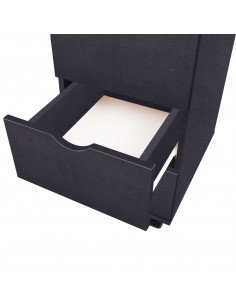 Cassettiera 33x45x60 cm Nera