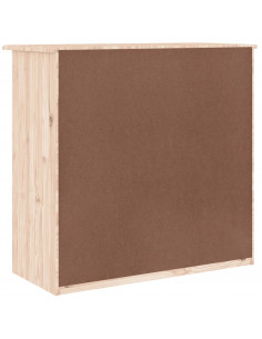Cassettiera ALTA 77x35x73 cm in Legno Massello di Pino