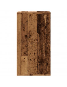 Cassettiera Angolare Legno Antico 40x41x76 cm Legno Multistrato