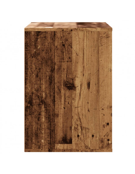 Cassettiera Angolare Legno Antico 80x41x58 cm Legno Multistrato