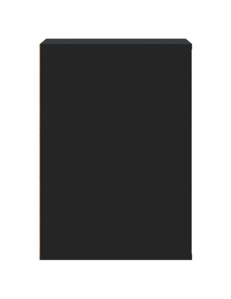 Cassettiera Angolare Nera 40x41x58 cm in Legno Multistrato