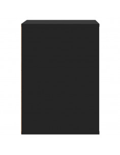 Cassettiera Angolare Nera 60x41x58 cm in Legno Multistrato