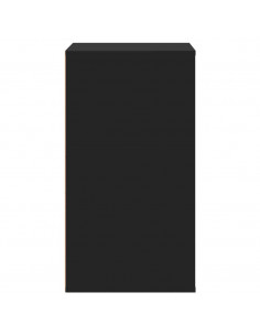 Cassettiera Angolare Nera 60x41x76 cm in Legno Multistrato