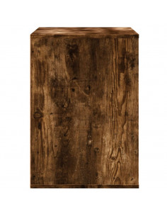Cassettiera Angolare Rovere Fumo 80x41x58cm Legno Multistrato