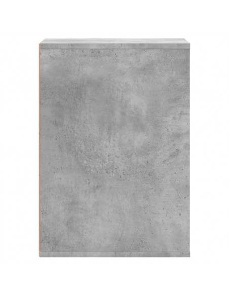Cassettiera Angolo Grigio Cemento 40x41x58cm Legno Multistrato