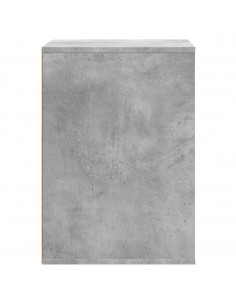 Cassettiera Angolo Grigio Cemento 60x41x58cm Legno Multistrato