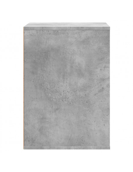 Cassettiera Angolo Grigio Cemento 60x41x58cm Legno Multistrato