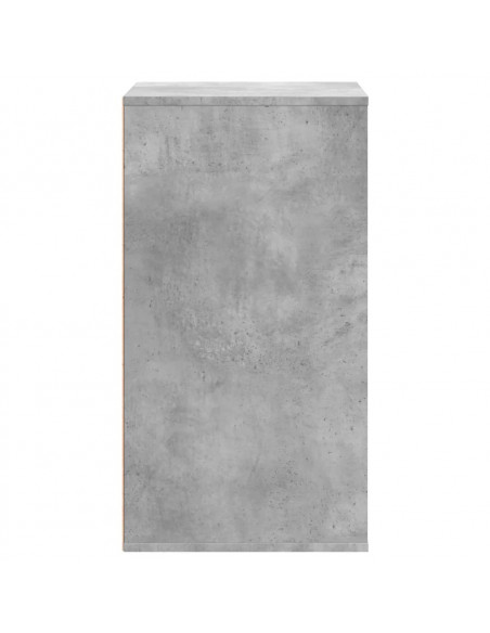 Cassettiera Angolo Grigio Cemento 60x41x76cm Legno Multistrato