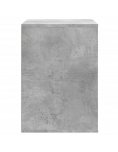 Cassettiera Angolo Grigio Cemento 80x41x58cm Legno Multistrato