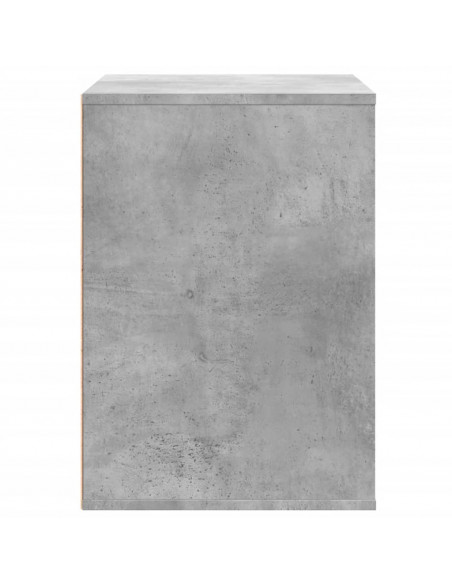 Cassettiera Angolo Grigio Cemento 80x41x58cm Legno Multistrato