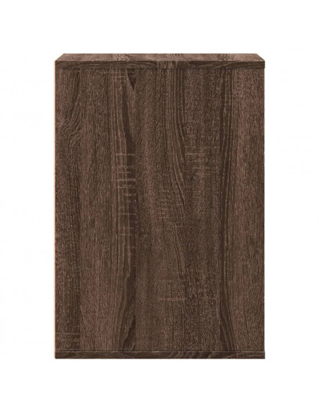 Cassettiera Angolo Rovere Marrone 40x41x58cm Legno Multistrato