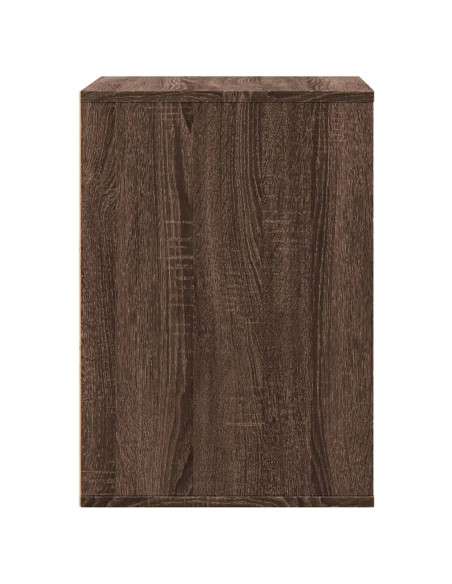 Cassettiera Angolo Rovere Marrone 60x41x58cm Legno Multistrato