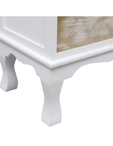 Cassettiera Bianca 50x30x80 cm in Legno