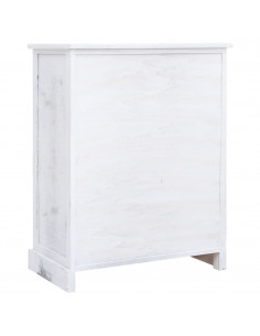 Cassettiera Bianca 60x30x75 cm in Legno