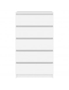 Cassettiera Bianca 60x36x103 cm in Legno Multistrato