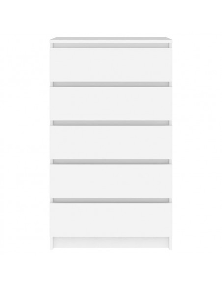 Cassettiera Bianca 60x36x103 cm in Legno Multistrato