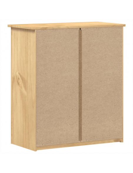 Cassettiera Corona 80x40x89 cm in Legno Massello di Pino