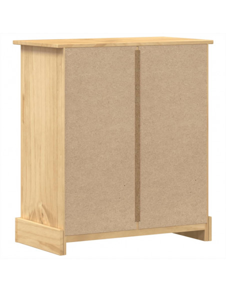 Cassettiera Corona 80x43x91 cm in Legno Massello di Pino