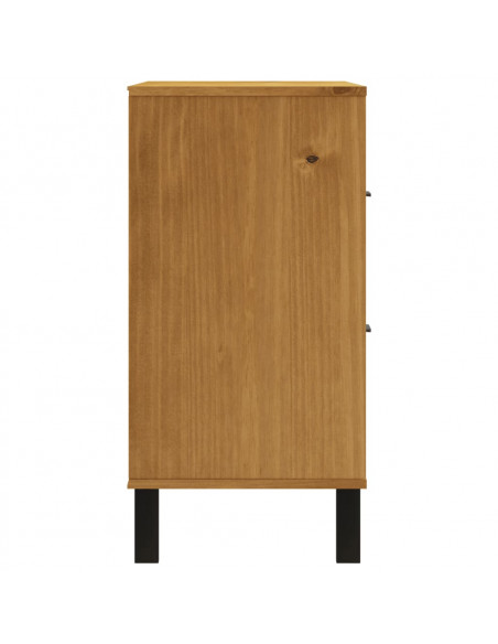 Cassettiera FLAM 80x40x80 cm in Legno Massello di Pino