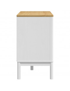 Cassettiera FLORO Bianca in Legno Massello di Pino