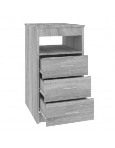 Cassettiera Grigio Sonoma 40x50x76 cm in Legno Multistrato