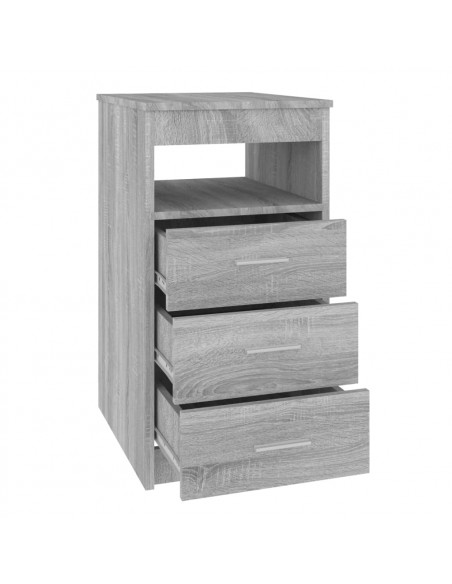Cassettiera Grigio Sonoma 40x50x76 cm in Legno Multistrato