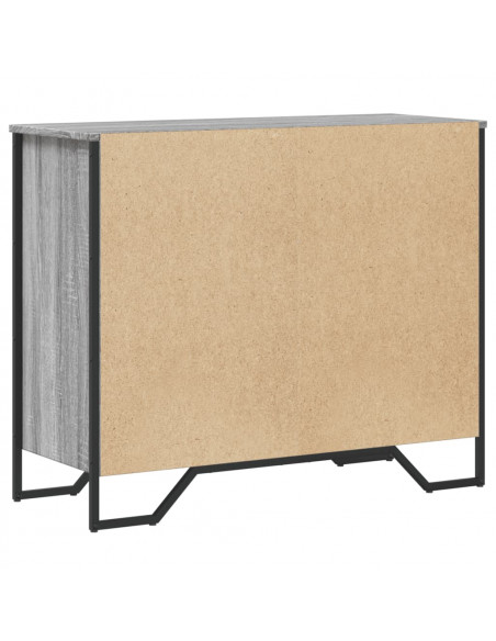 Cassettiera Grigio Sonoma 91x35,5x74,5 cm in Truciolato