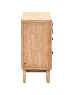 Cassettiera in Legno Massello di Abete 80x36x75 cm