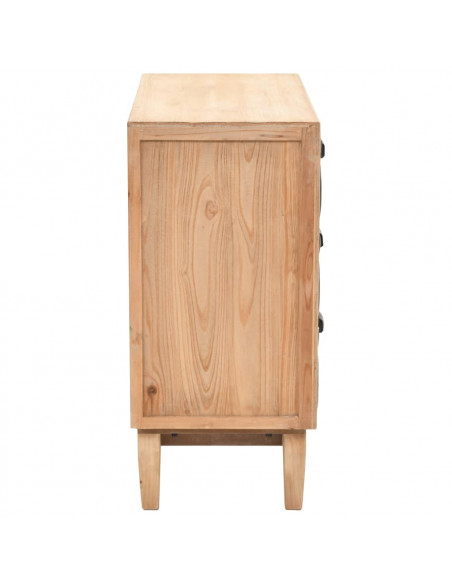 Cassettiera in Legno Massello di Abete 80x36x75 cm