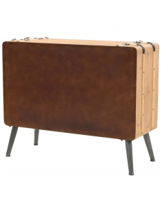 Cassettiera in Legno Massello di Abete 91x35x73 cm