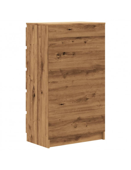Cassettiera Rovere Artigianale 60x36x103cm in Legno Multistrato