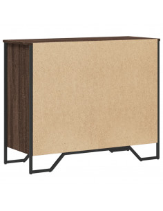 Cassettiera Rovere Marrone 91x35,5x74,5 cm in Truciolato