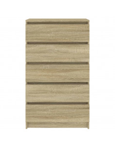 Cassettiera Rovere Sonoma 60x36x103 cm in Legno Multistrato