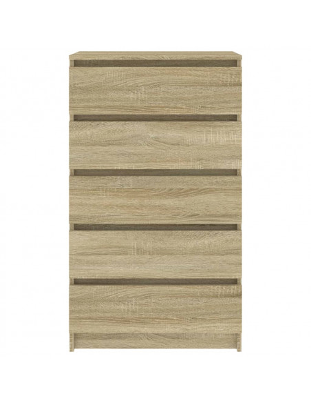 Cassettiera Rovere Sonoma 60x36x103 cm in Legno Multistrato