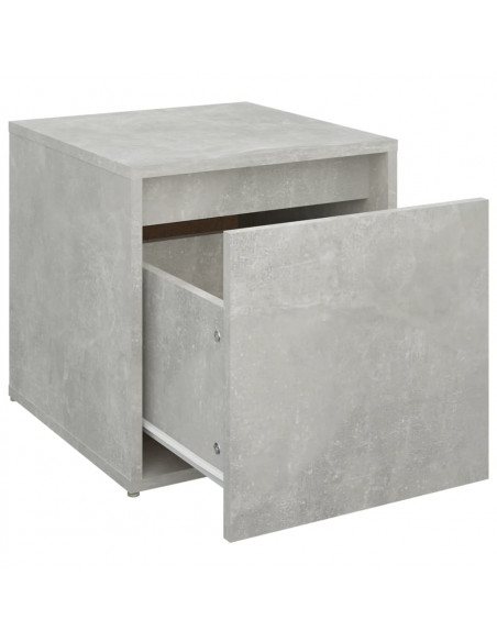 Cassetto Contenitore Grigio Cemento 40,5x40x40 cm in Legno