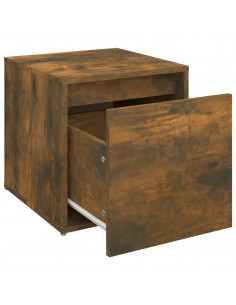Cassetto Contenitore Rovere Fumo 40,5x40x40cm Legno Multistrato