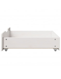 Cassettoni da Letto 2 pz Bianchi 75x55x16 cm in Legno di Pino