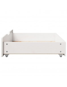 Cassettoni da Letto 2 pz Bianchi 80x55x16 cm in Legno di Pino