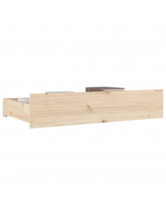 Cassettoni da Letto 4 pz in Legno Massello di Pino