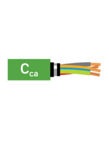 Cat 6 24 AWG U/UTP 4 Pair LSHF/LSZH CableGreen - EuroClass Cca