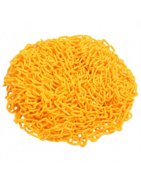 Catena Segnaletica Gialla 100 m Ø8 mm in Plastica