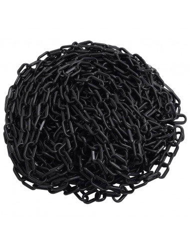 Catena Segnaletica Nera 30 m Ø4 mm in Plastica