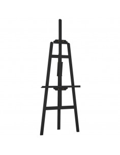 Cavalletto Nero 53,5x95x127 cm in Legno Massello di Pino