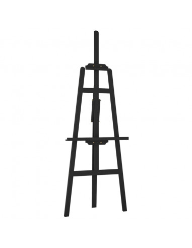 Cavalletto Nero 53,5x95x127 cm in Legno Massello di Pino